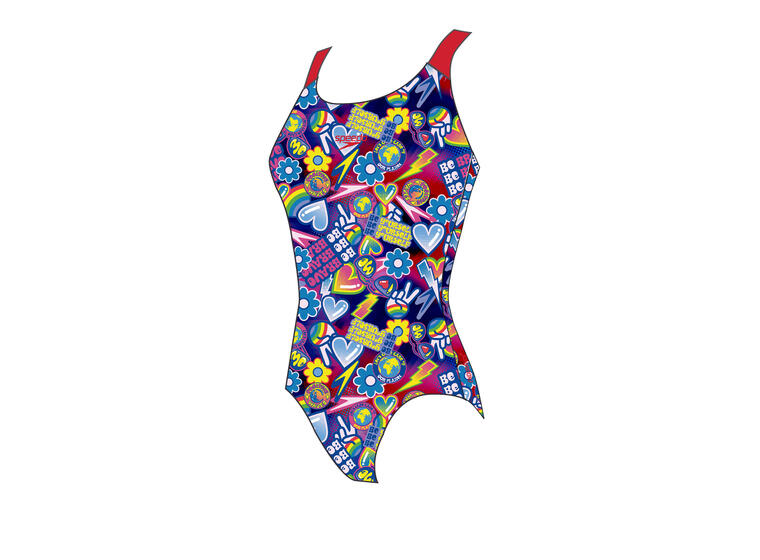 Speedo | Digital Splashback Uimapuku Monivärinen | ECO Endurance+ | 140 cm