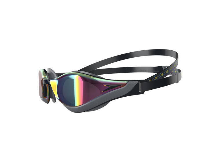 Speedo | Pure Focus Uimalasit Musta kehys | Peililinssi | Ruby 