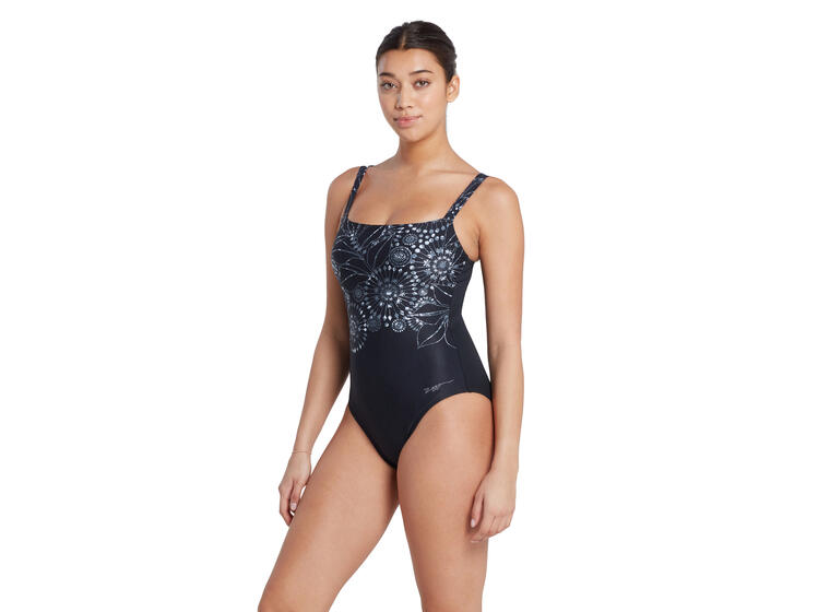 Stellar Adj. Classicback Badedrakt EU48 Zoggs | Svart/Flerfarget | Ecolast+ 