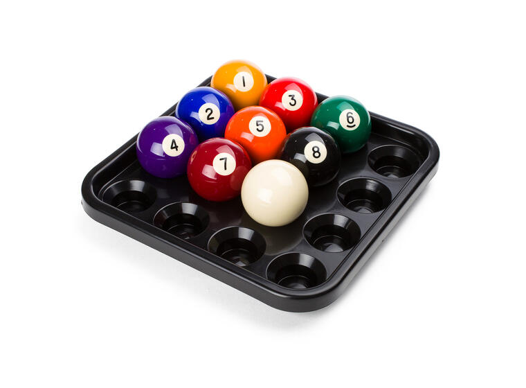 Ball Tray for 16 Pool Balls Black 