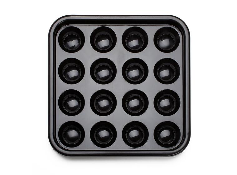 Ball Tray for 16 Pool Balls Black 