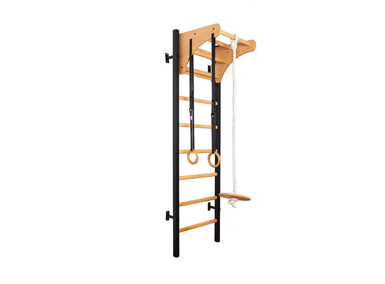 BenchK "212" Fitness Wall Bars. Fully flexible for multifunctional use. Black 