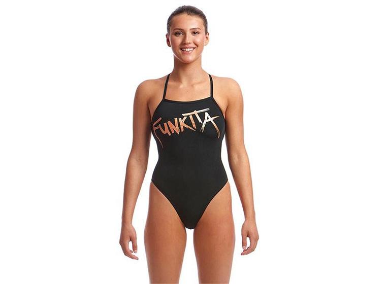 Bronzed Badedrakt EU38 Funkita - Strapped In 