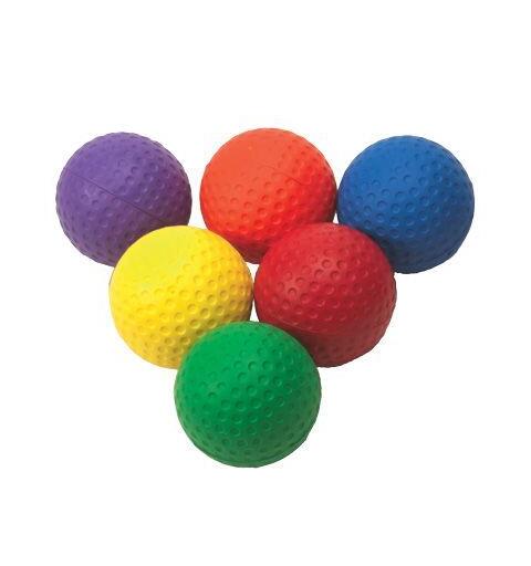 COLOUR JUMBO GOLF BALLS Sett med 6 stk
