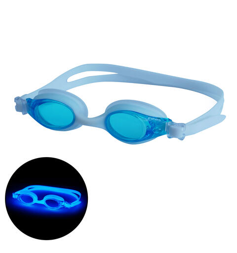 Finis | FlowGlow Uimalasit | Sininen Pime&#228;ss&#228; hohtavat uimalasit | 4-12 v