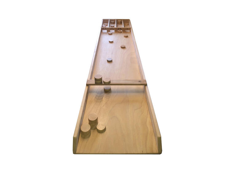 Holz Bi-Ba-Butze Tischspiel Shuffle Boar 