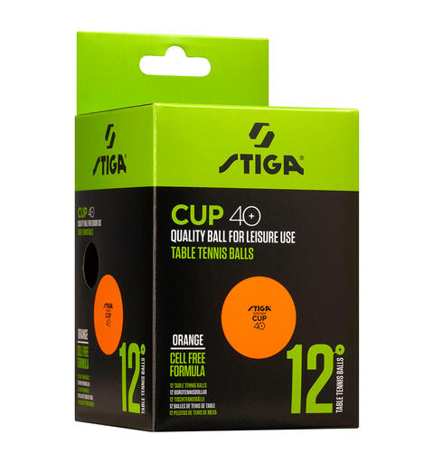 Stiga | Cup 40+ P&#246;yt&#228;tennispallo 12 kpl | Oranssi