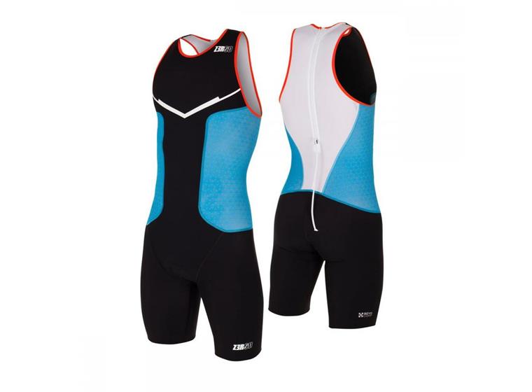 ZEROD racer TRISUIT | Men M Musta/Turkoosi/Oranssi 