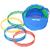Gymnastikkringer Pvc 80 cm 80 cm | 10 stk med oppbevaringsbag 