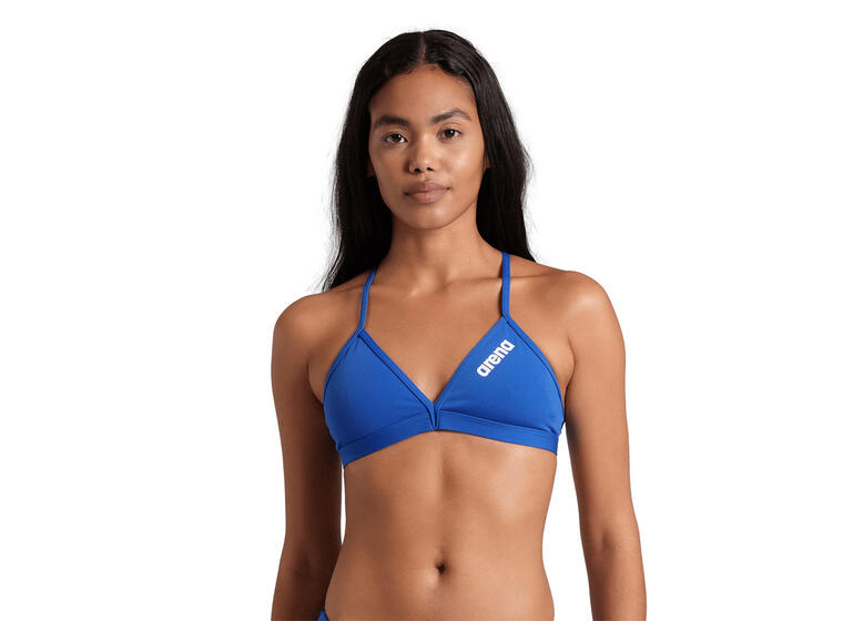 Arena | Solid Tie Back Bikiniyläosa Sininen | MaxLife ECO | Koko 40 