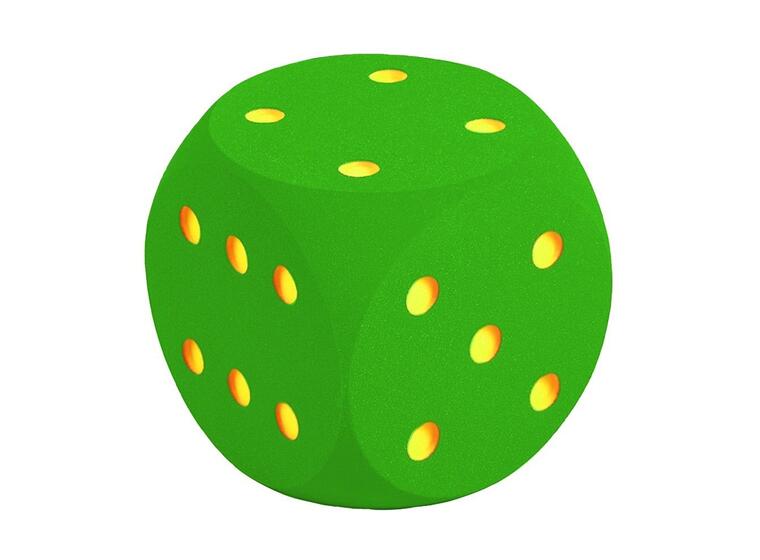 Big foam dice blue 