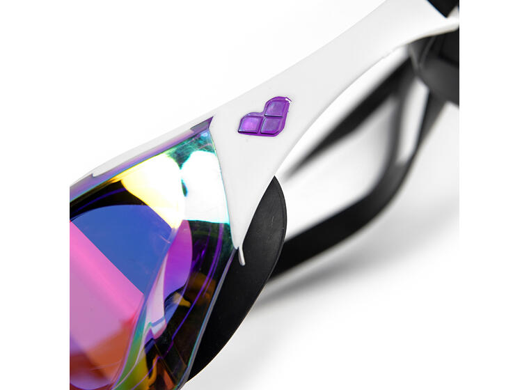 Cobra Edge Swipe Mirror Svømmebrille Arena | Lilla speil/Hvit | Racingbrille 