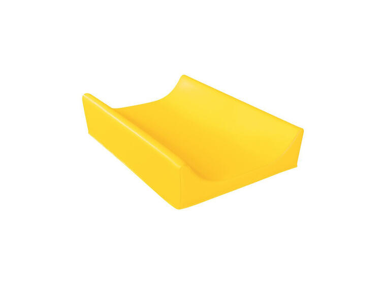 Hoitoalusta korkealla reunalla 70 x 50 x 5/15 cm | Keltainen 