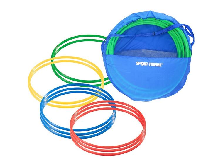 Set of ø 80 cm Gymnastic Hoops with Stor age Bag 