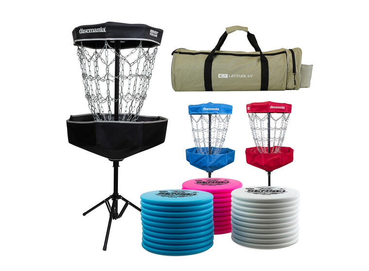 Discmania | Frisbeegolf-setti 30 Kiekkoa | 3 Koria | Säilytyspussi 