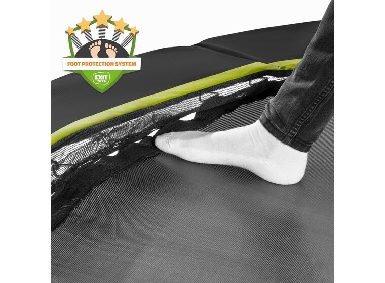 EXIT Silhouette Sports Bakketrampoline 244 x 366 cm | Svart | Uten nett 