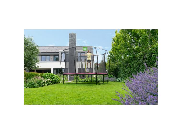 EXIT Silhouette trampoline 427 cm | Sikkerhetsnett |  Rosa 