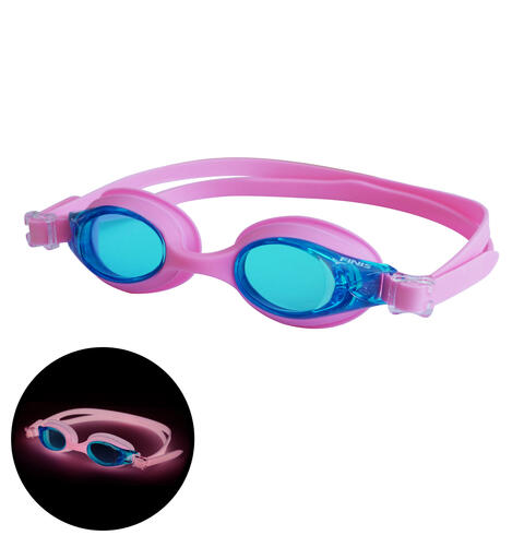 Finis | FlowGlow Uimalasit | Pinkki Pime&#228;ss&#228; hohtavat uimalasit | 4-12 v