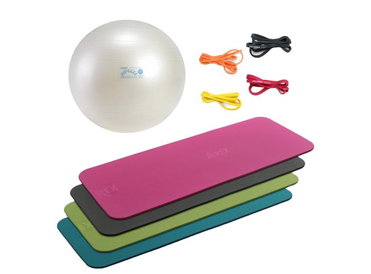 Hjemmetrening med treningsball Matte | Powerband | Fit Ball 