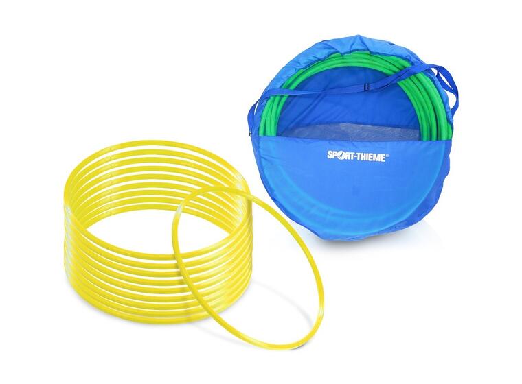 Hulavanne 10 kpl Säilytyskassilla 60 cm | Keltainen 