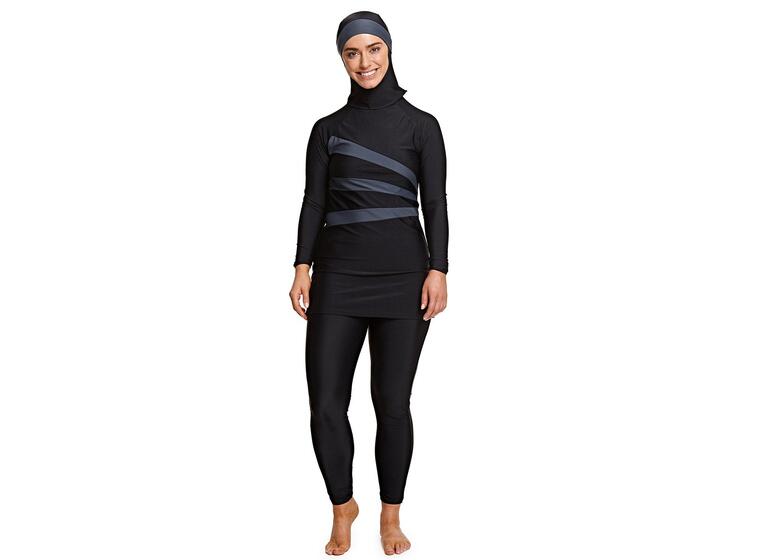 Meelup Burkini Badedrakt EU44 Zoggs | Svart | Elastomax UPF50+ 