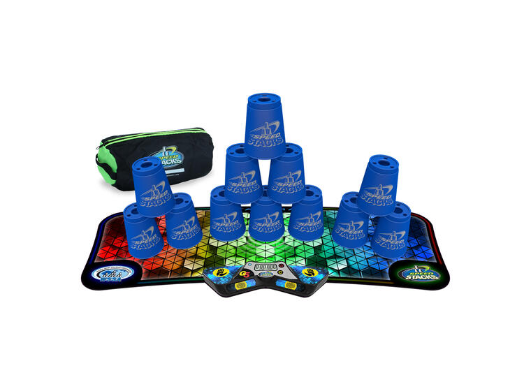 Speed Stacks | Full Set | Sininen 12 kuppia | Ajastin | Matto | Laukku 