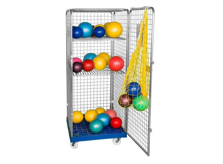 Classic Rollerbox 5 - varustevaunu 72x81x180 cm - kaksi hyllyä 