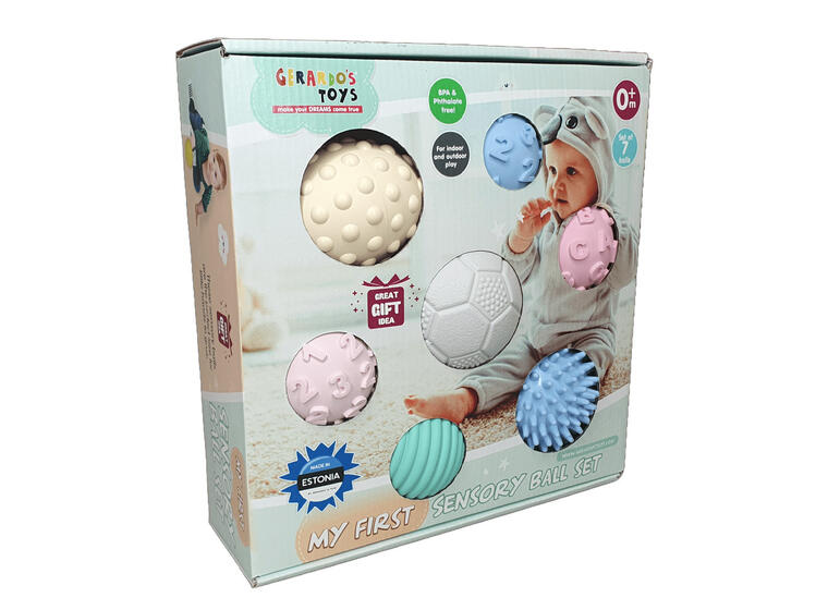 My first sensory ball set 7 pcs, assorte 