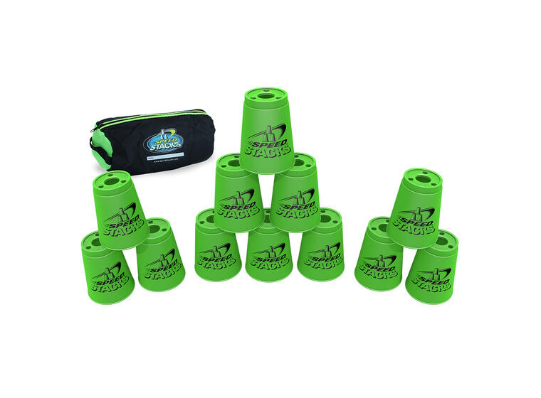 Speed Stacks | Kupit 12 kpl | Vihreä Sisältää säilytystelineen 
