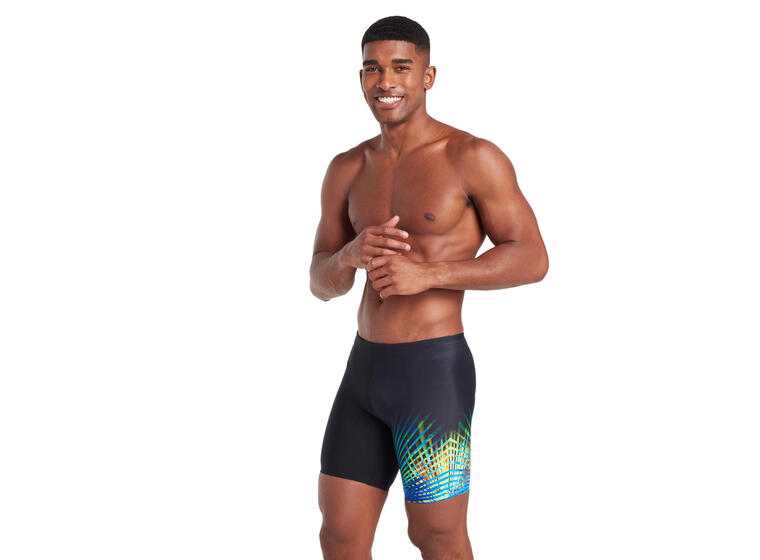 Zoggs | Neon Vibe Uimahousut Musta | Mid Jammer | 32 