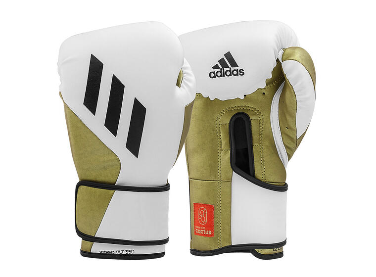 Adidas | Speed Tilt Nyrkkeilyhanskat 16 oz | Valkoinen/kulta 