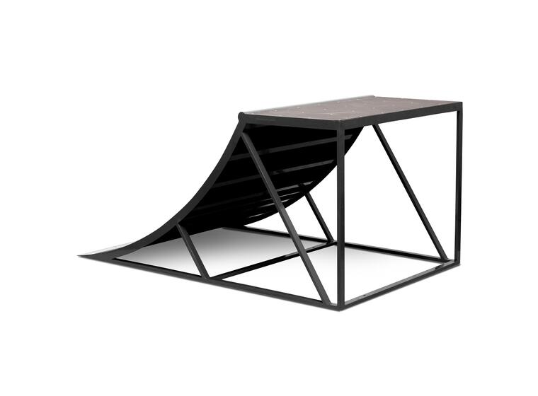 Skeittiramppi Quarterpipe 205x125x98 cm 