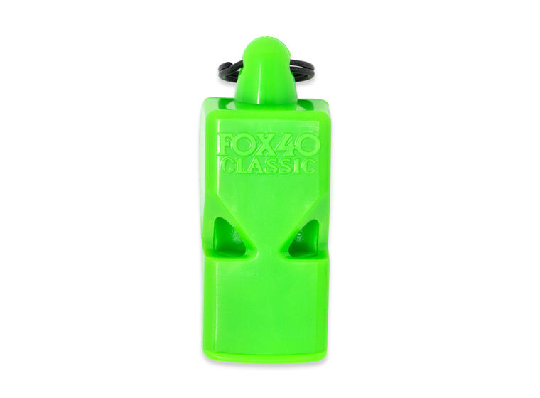 Fox 40 | Classic Tuomaripilli Turvanauhalla | Neonvihreä 