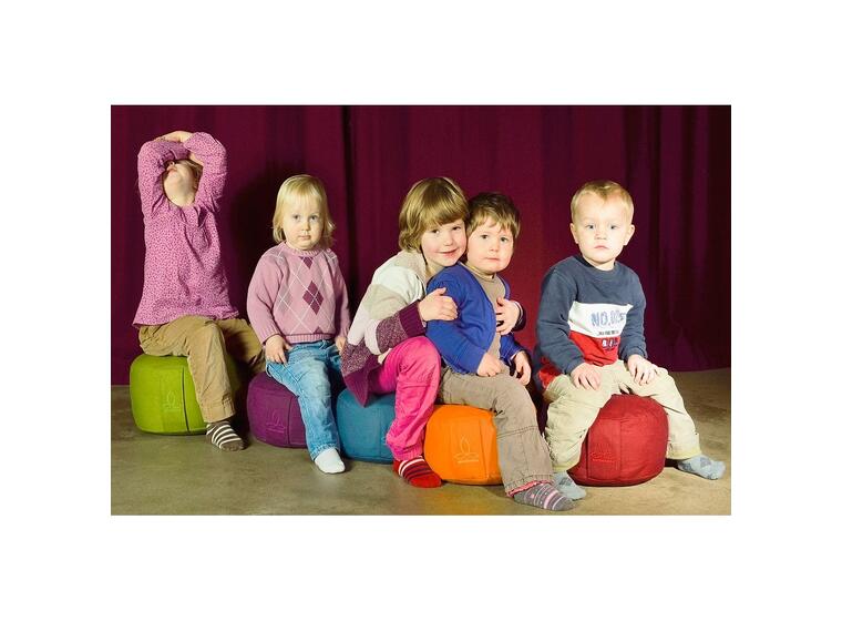 Rondo Cushion Blue, ø 35 cm, H: 18 c 