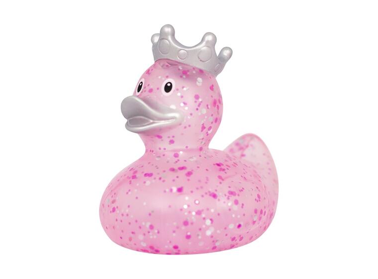 GLITTER DUCK WITH CROWN, PINK 