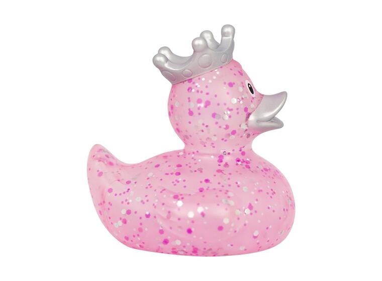 GLITTER DUCK WITH CROWN, PINK 