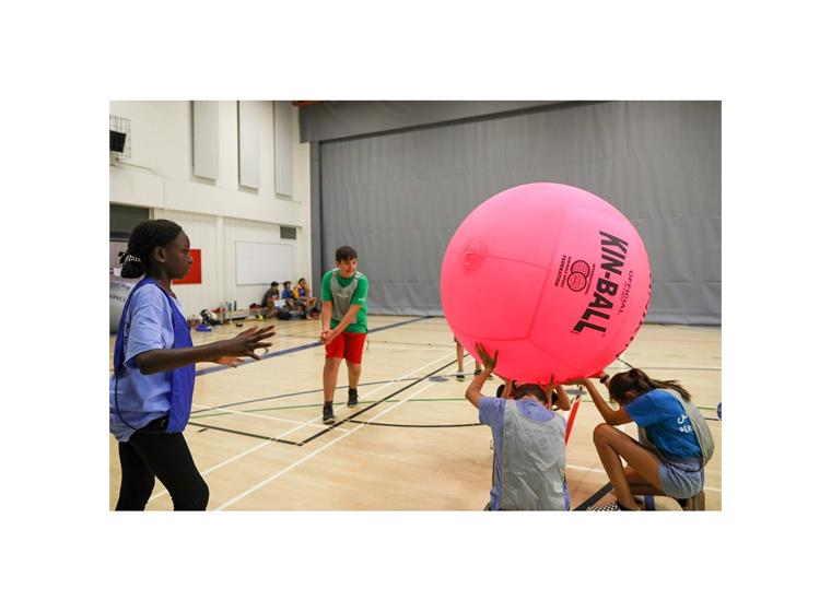 KIN-BALL®  Sport - Pinkki 122 cm - Sisäkäyttöön