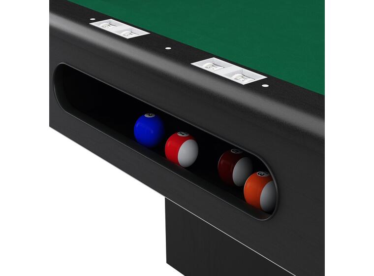 Biljardipöytä Club Pro III Liuskeki 9 ft Musta Simonis 860 -pöytäliina 