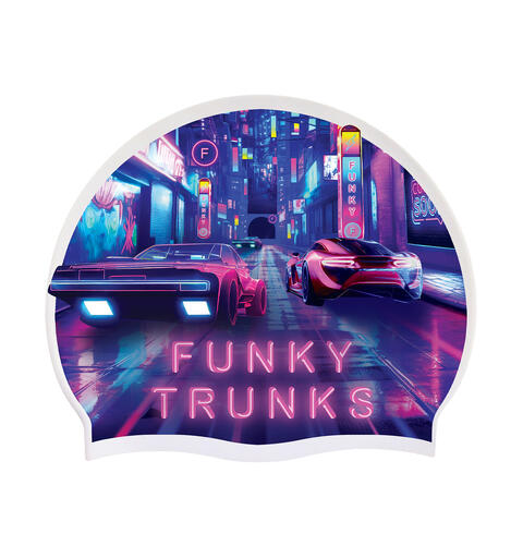 Funky Trunks Badehette Silikon |Cyber City