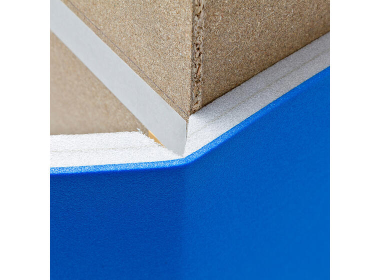Veggpolstring | Blå 200x100x3 cm 