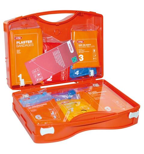 F&#248;rstehjelpskoffert Combi (med innhold) HxBxD: 29 cm x 39,5cm x 13,5cm