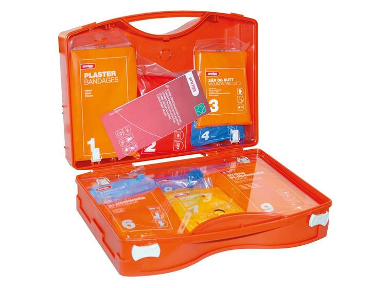 Førstehjelpskoffert Combi (med innhold) HxBxD: 29 cm x 39,5cm x 13,5cm 