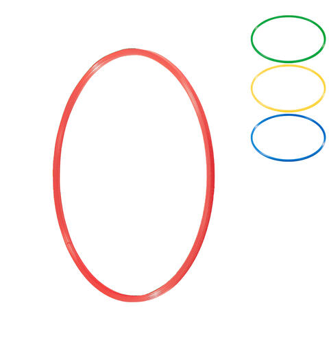 Gymnastikkring Pvc diameter 50 cm Rokkering bl&#229;, gul, gr&#248;nn og r&#248;d farge