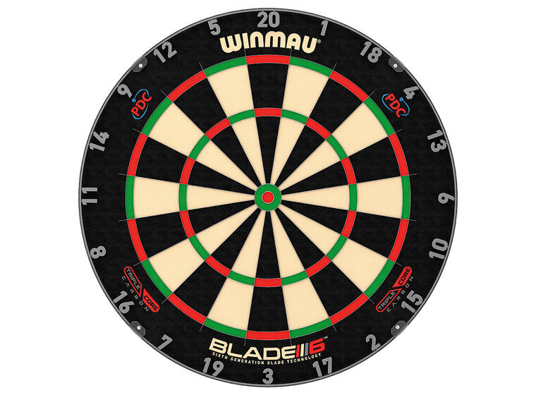 Winmau | Blade 6 Tikkataulu Triple Core Carbon PDC 