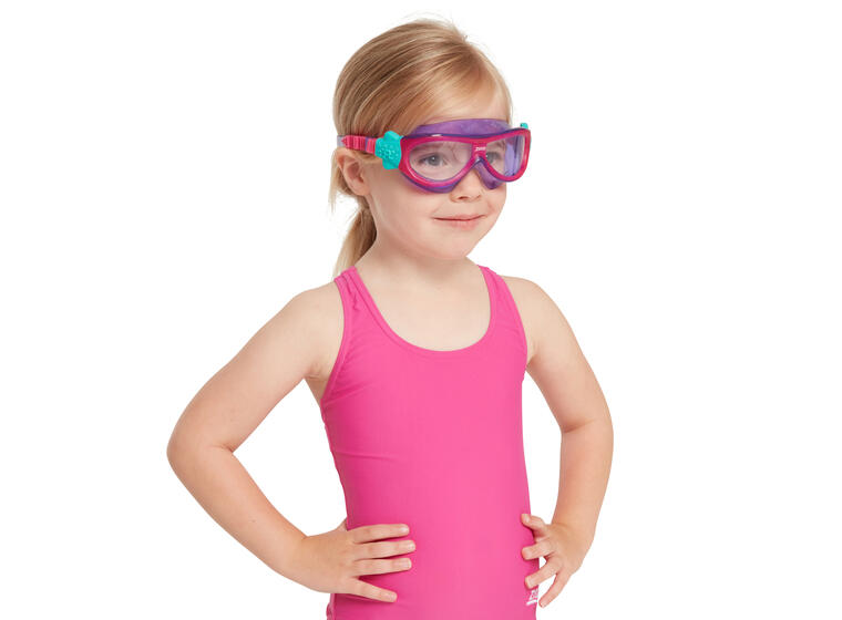 Zoggs | Phantom Kids Mask Violetti kehys | Kirkas linssi 
