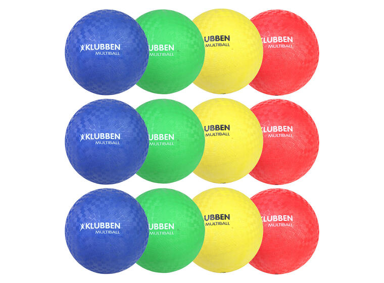Klubben Multipallo setti | 15 cm 4 eri väriä | 12 kpl 