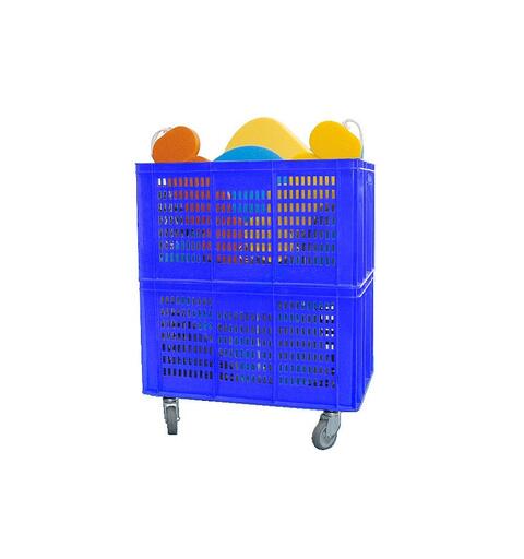 Mobile Storage Basket 60x40x74 cm