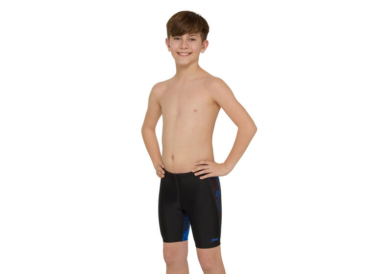 Web Cruise Mid Jammer Badebukse jr 140cm Zoggs | Svart/Blå | Ecolast 