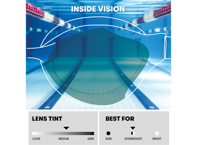 Arena | Air Sonic Mirror Uimalasit Pinkki peililinssi | Valkoinen kehys 