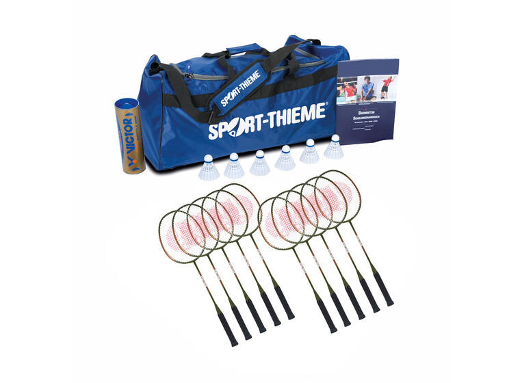 Badmintonsett Competition 10 racketer | 6 baller | 1 bag 